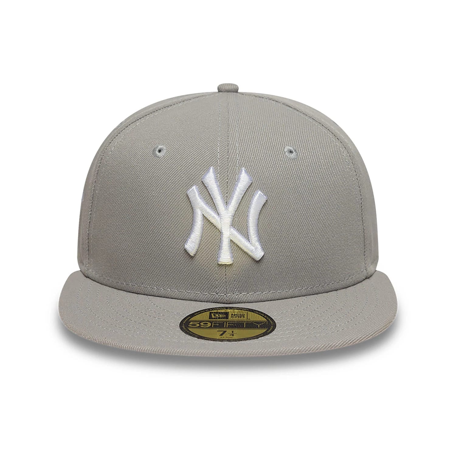 This is a New York Yankees Essential Pack Sidepatch Grey 59FIFTY Fitted Cap 3