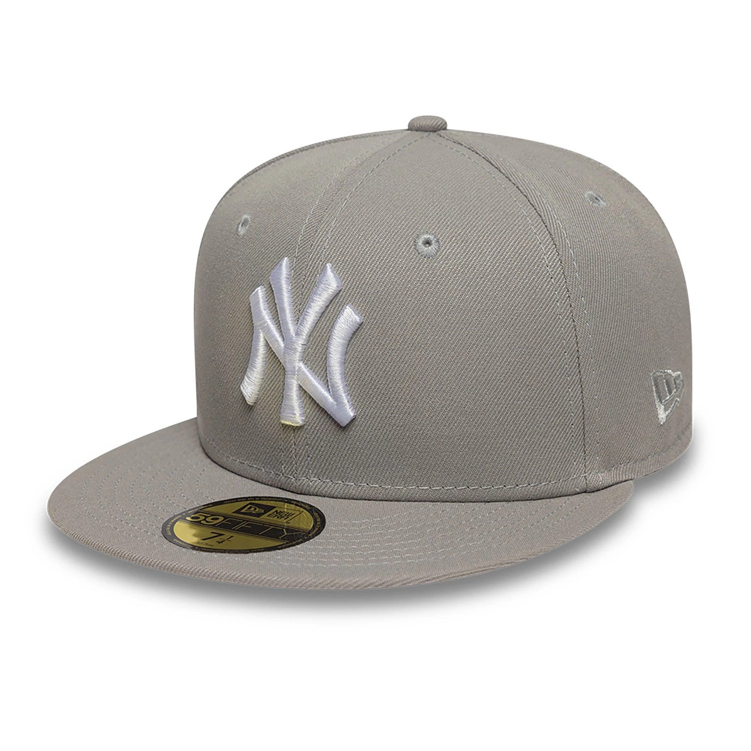 This is a New York Yankees Essential Pack Sidepatch Grey 59FIFTY Fitted Cap 4
