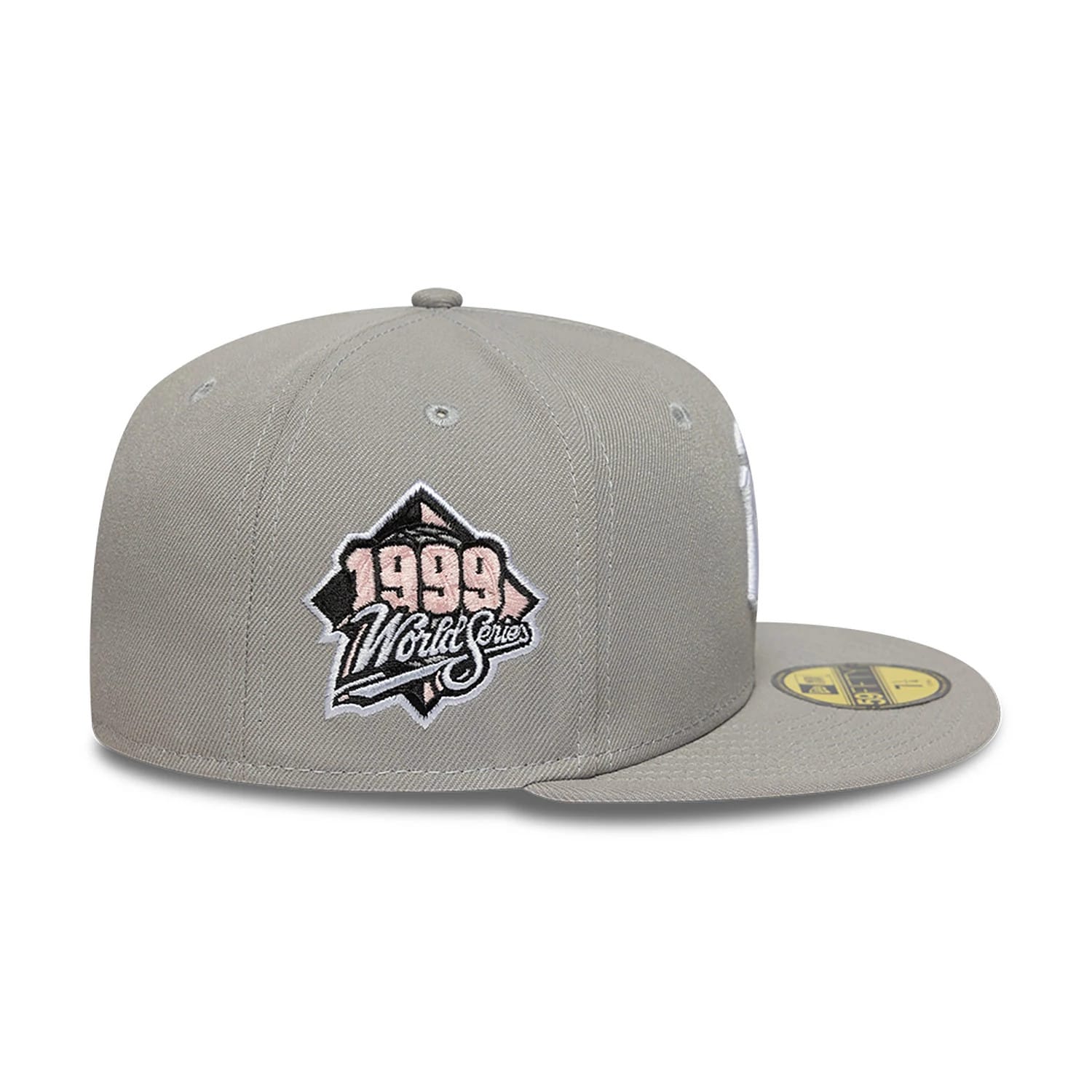 This is a New York Yankees Essential Pack Sidepatch Grey 59FIFTY Fitted Cap 5