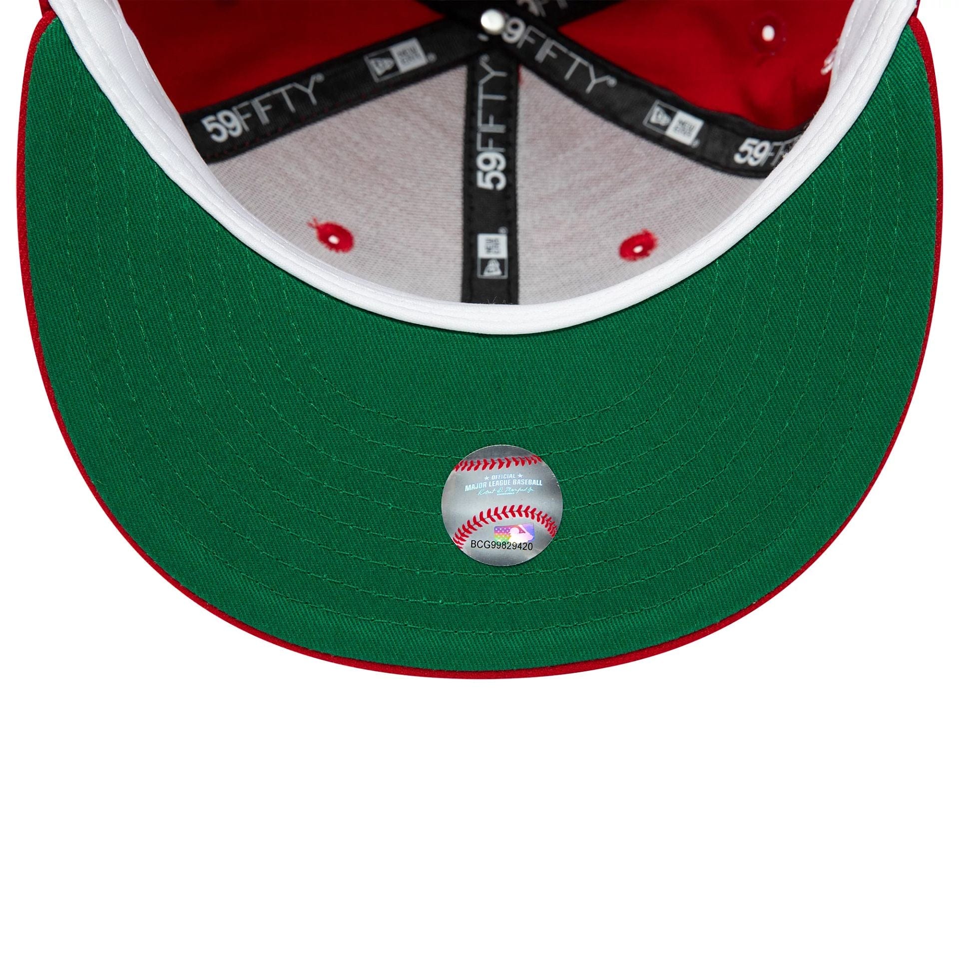 Pictured is this Athletics MLB World Series 1989 Red 59FIFTY Fitted cap. 2