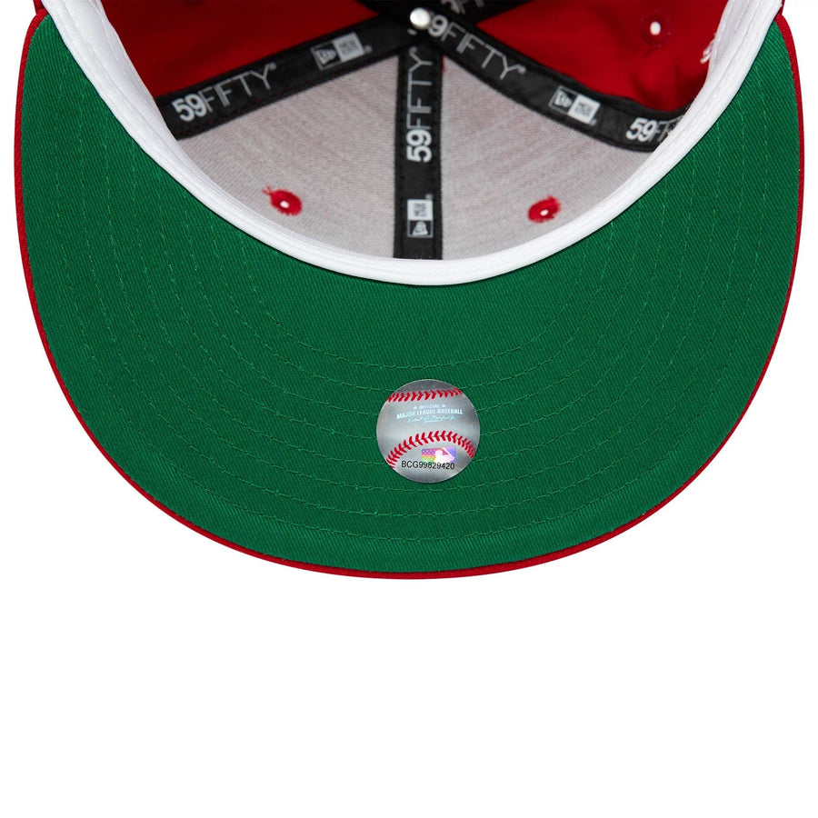 Pictured is this Athletics MLB World Series 1989 Red 59FIFTY Fitted cap. 2