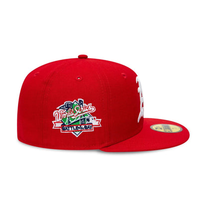 Pictured is this Athletics MLB World Series 1989 Red 59FIFTY Fitted cap. 6