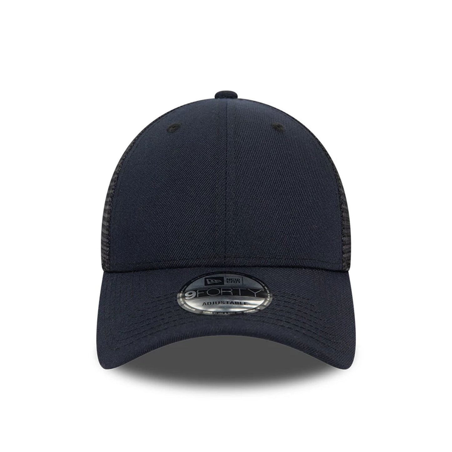 This is a New Era Blank Navy 9FORTY Trucker Cap 2