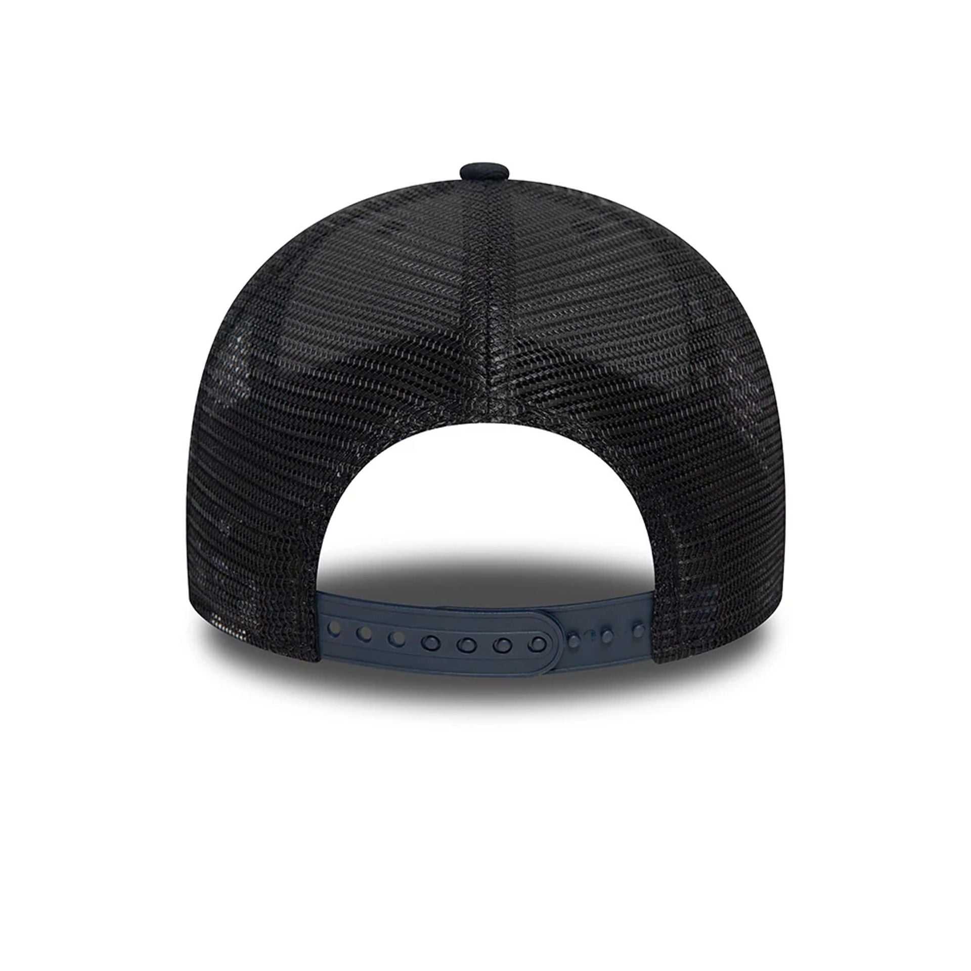 This is a New Era Blank Navy 9FORTY Trucker Cap 7