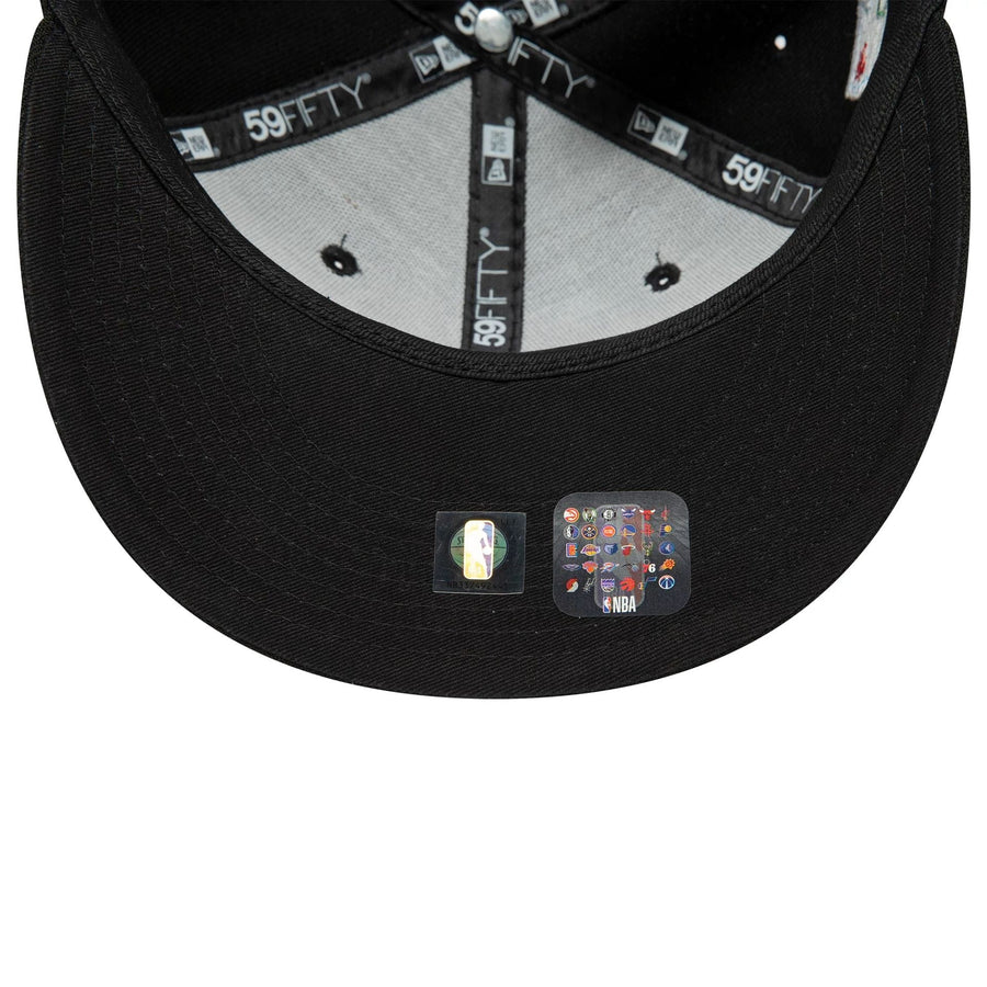This is a Chicago Bulls Black State Black 59FIFTY Fitted Cap 7