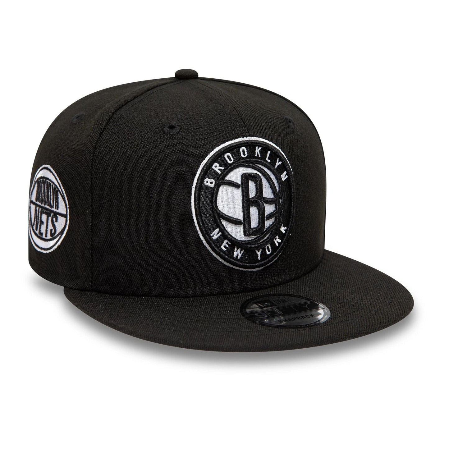 Pictured is this Brooklyn Nets NBA Black 9FIFTY Snapback Adjustable cap. 1