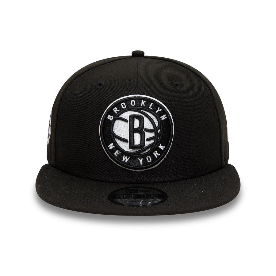 Pictured is this Brooklyn Nets NBA Black 9FIFTY Snapback Adjustable cap. 3