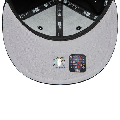 Pictured is this Miami Heat NBA Black 9FIFTY Snapback Adjustable cap. 2