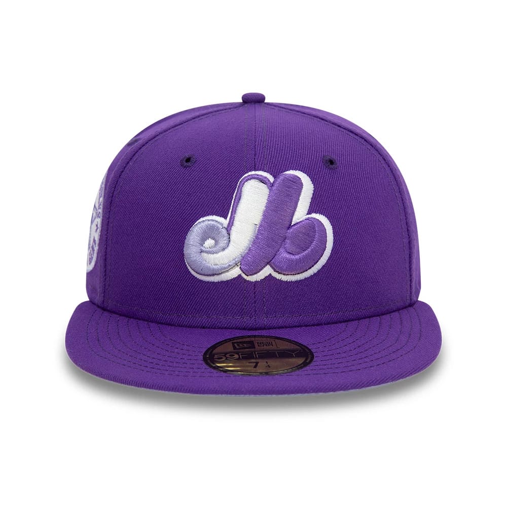 This is a Montreal Expos All Star Game Purple 59FIFTY Fitted Cap 3
