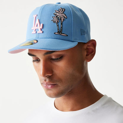 This is a LA Dodgers Palm Taco Blue 59FIFTY Cap 3