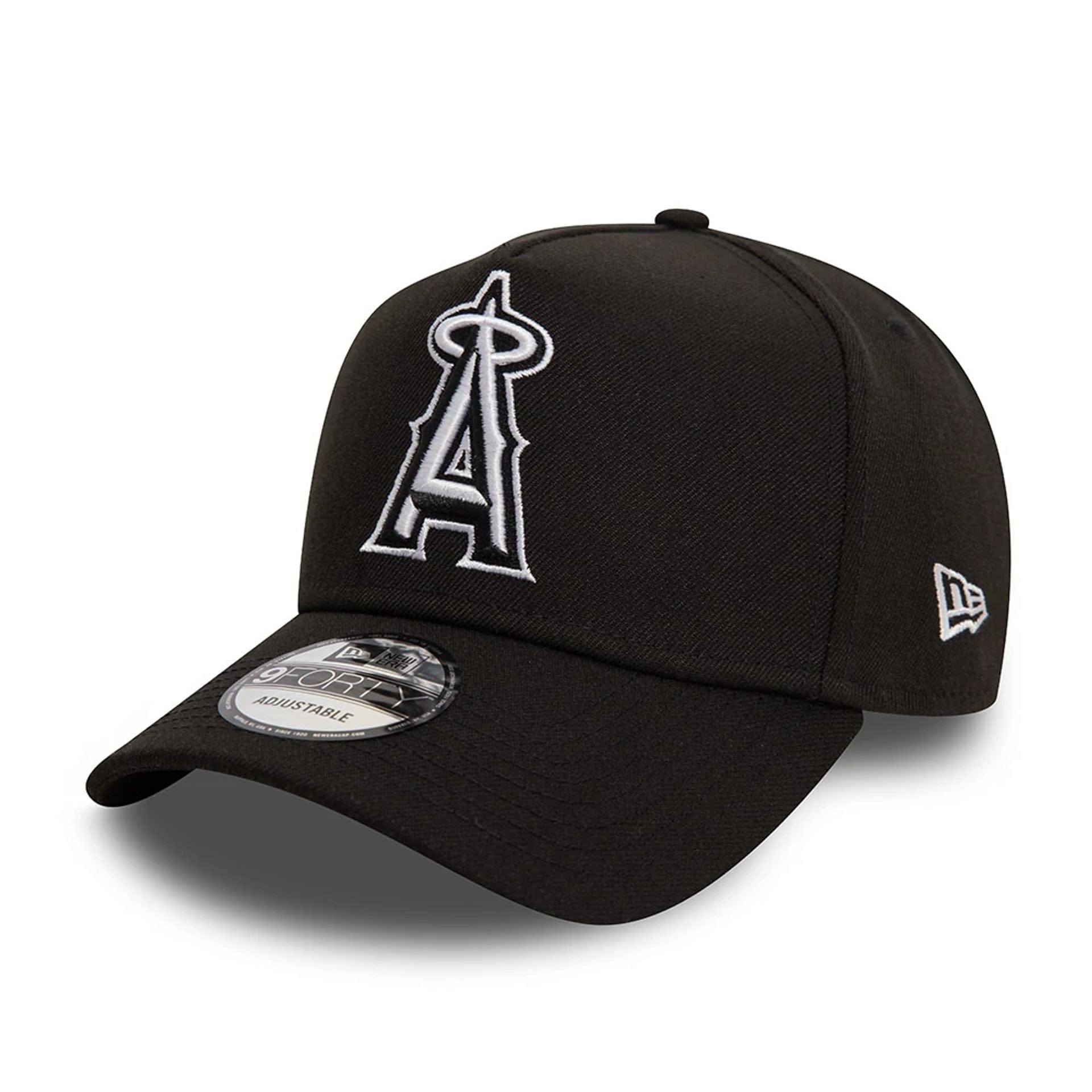 Pictured is this  LA Angels Black White Black 9FORTY A-Frame Cap 1