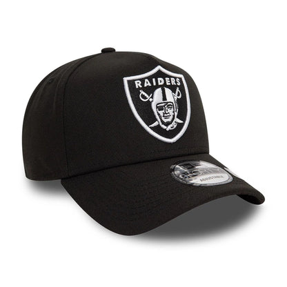 Pictured is this Las Vegas Raiders Black White Black 9FORTY A-Frame Cap 3