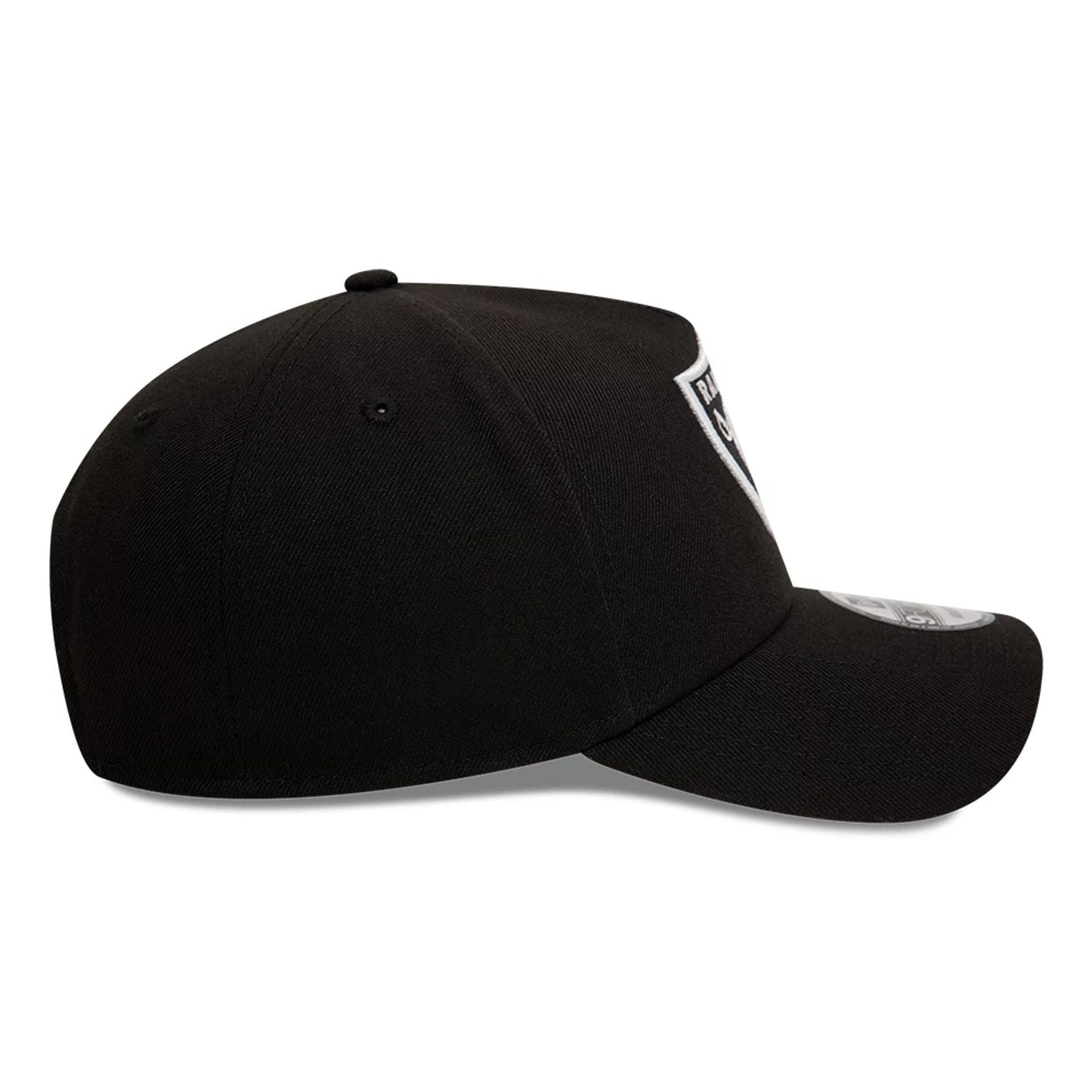 Pictured is this Las Vegas Raiders Black White Black 9FORTY A-Frame Cap 5