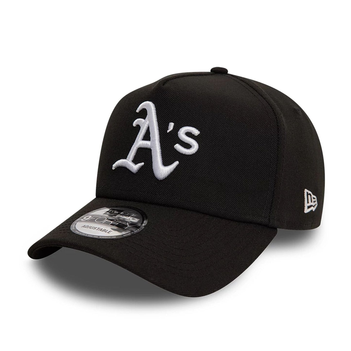 This is a Oakland Athletics Black White 9FORTY A-Frame Adjustable Cap 1