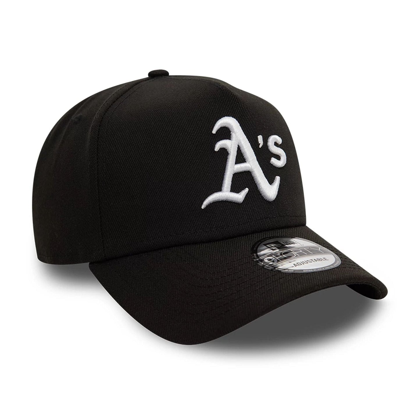 This is a Oakland Athletics Black White 9FORTY A-Frame Adjustable Cap 3