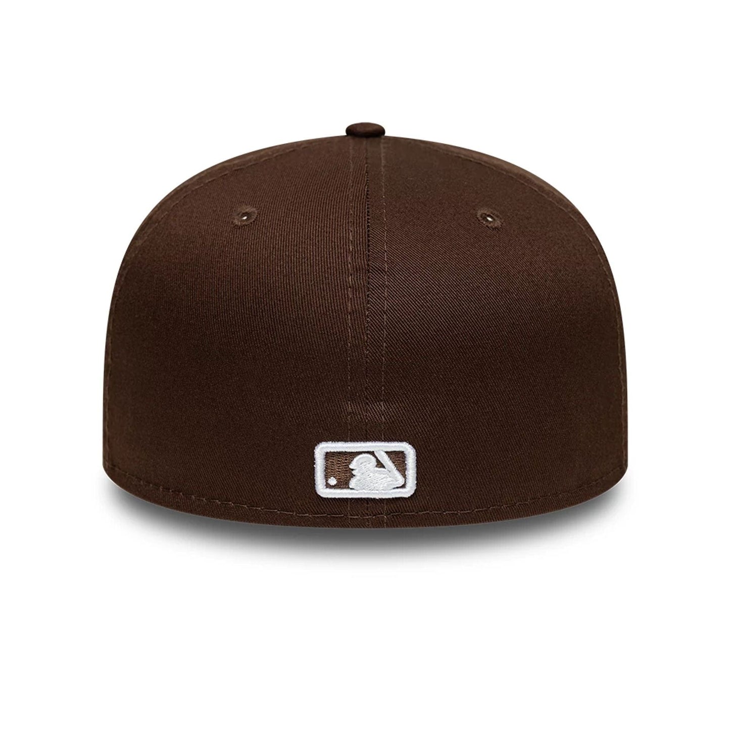 Pictured is this MLB Atlanta Braves 59FIFTY Fitted cap in dark brown. 5