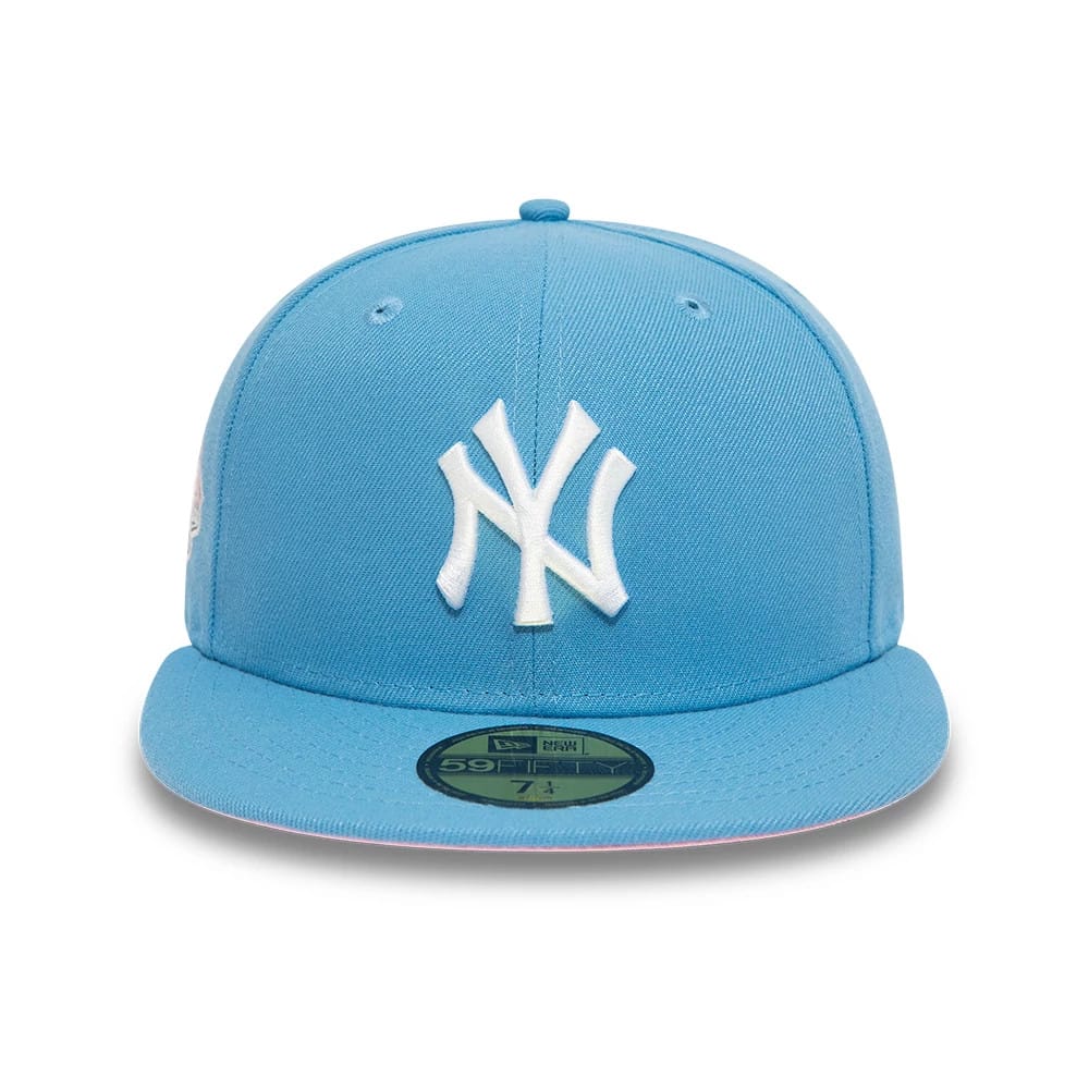 This is a New York Yankees Pastel Blue 59FIFTY Fitted Cap 6