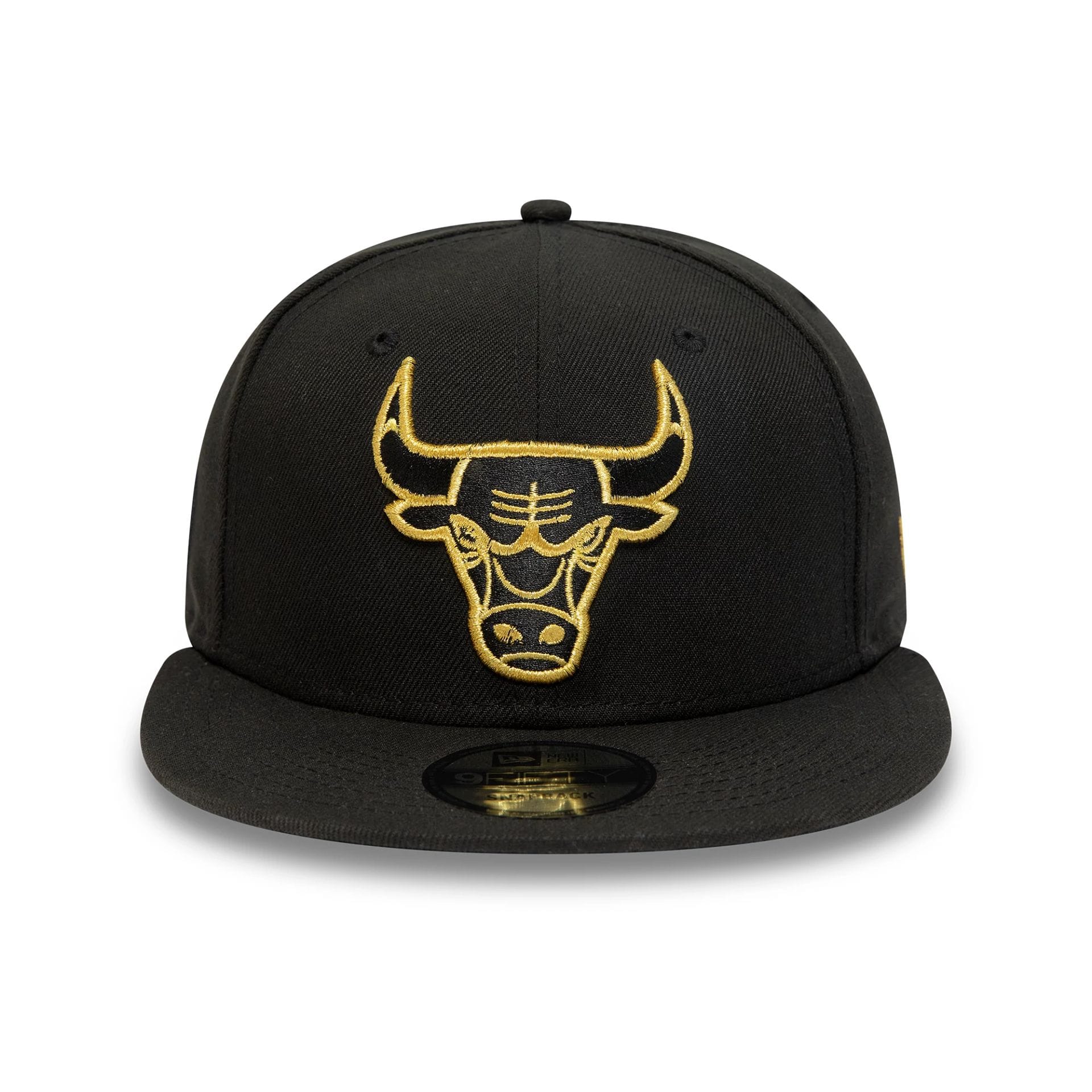 This is a Chicago Bulls NBA Over To The Bulls Black And Gold 9FIFTY Snapback Adjustable Cap 2