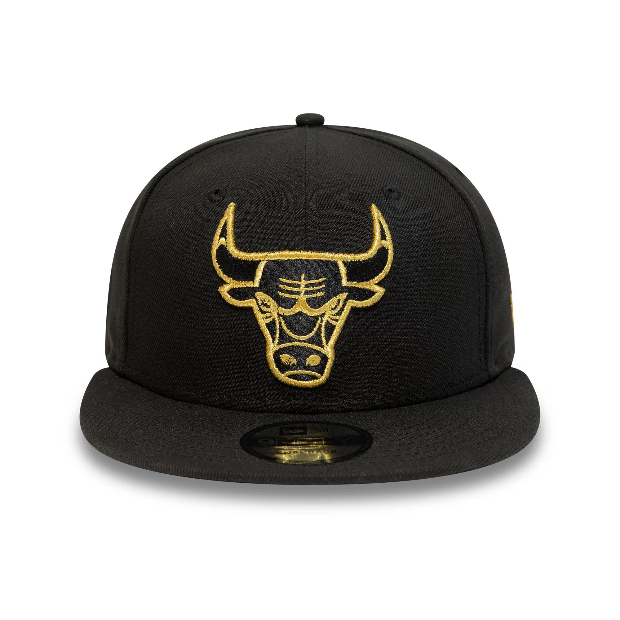 This is a Chicago Bulls NBA Over To The Bulls Black And Gold 9FIFTY Snapback Adjustable Cap 2