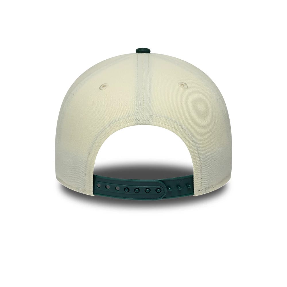 Pictured is this MLB Cooperstown Athletics 9FORTY A-Frame cap in white & grey. 7