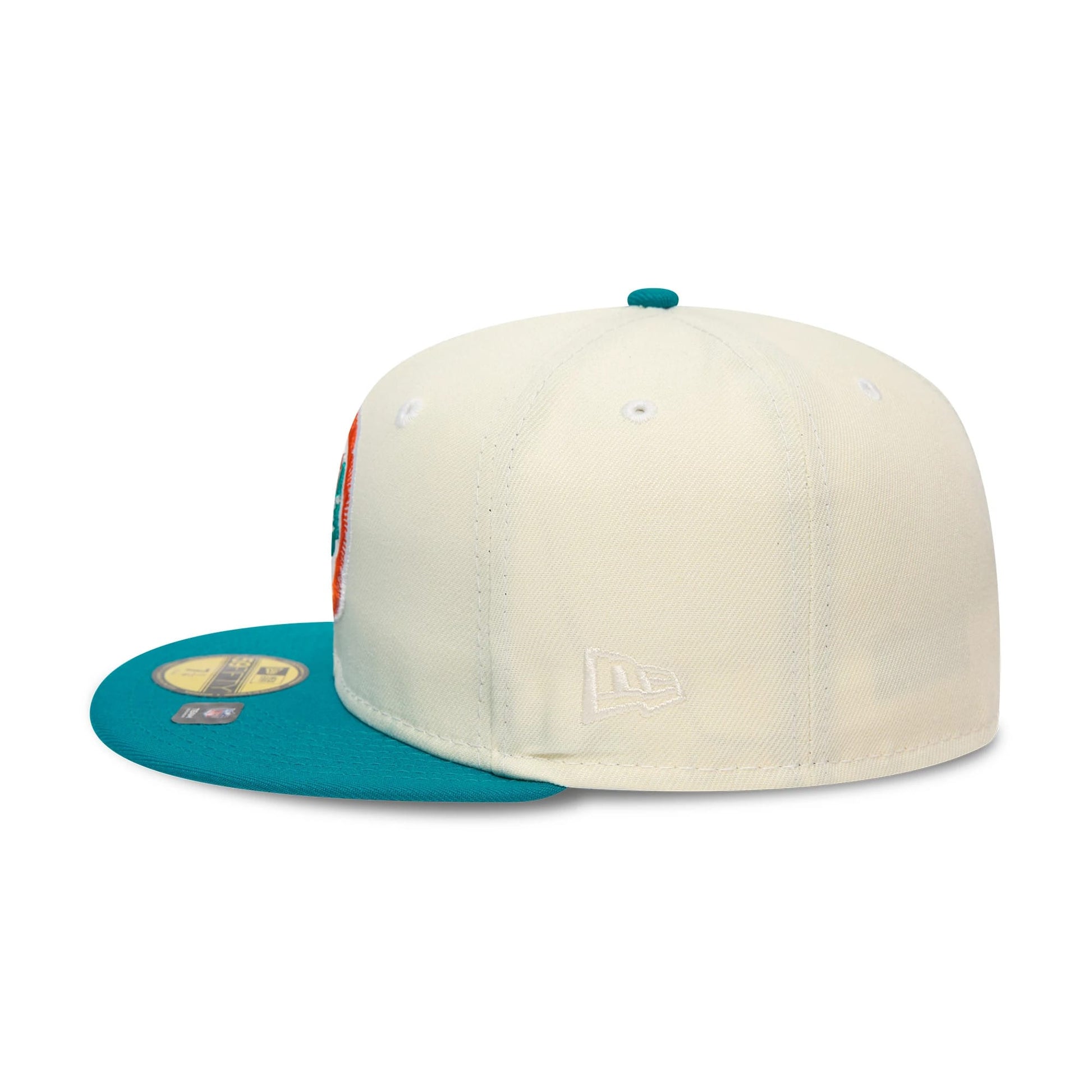 This is a Miami Dolphins City Connect White 59FIFTY Fitted Cap 6