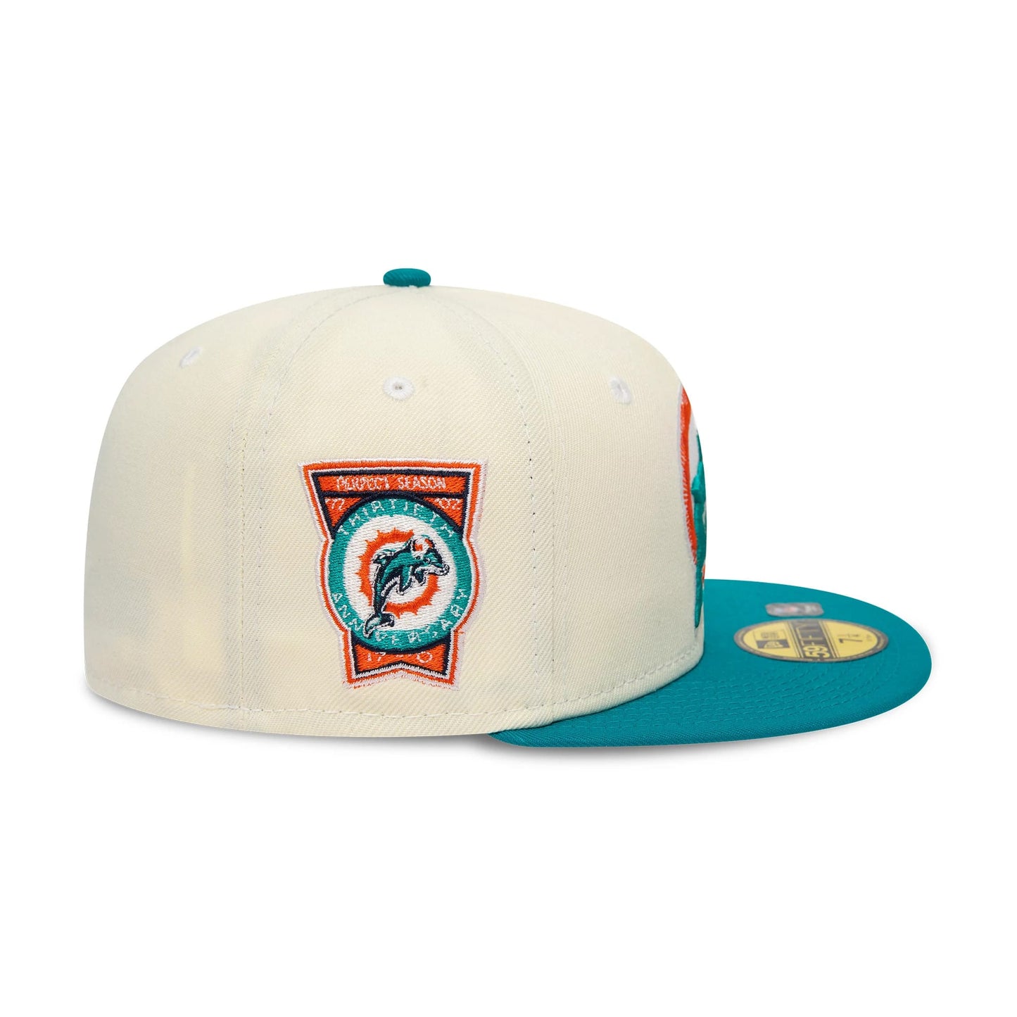 This is a Miami Dolphins City Connect White 59FIFTY Fitted Cap 7