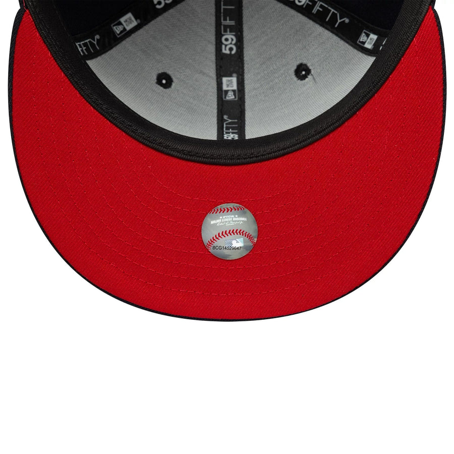 This is a Boston Red Sox Cooperstown Navy 59FIFTY Fitted Cap 2