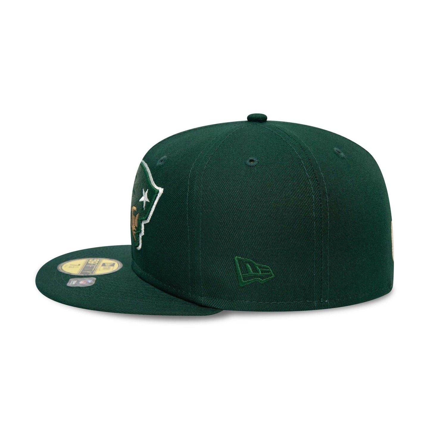 This is a New England Patriots NFL Super Bowl Dark Green 59FIFTY Fitted Cap 6