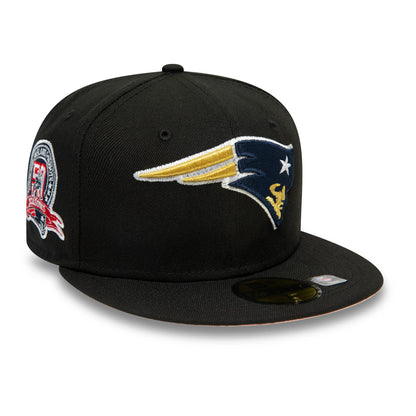 This is a New England Patriots NFL Rivals Black 59FIFTY Fitted Cap 1