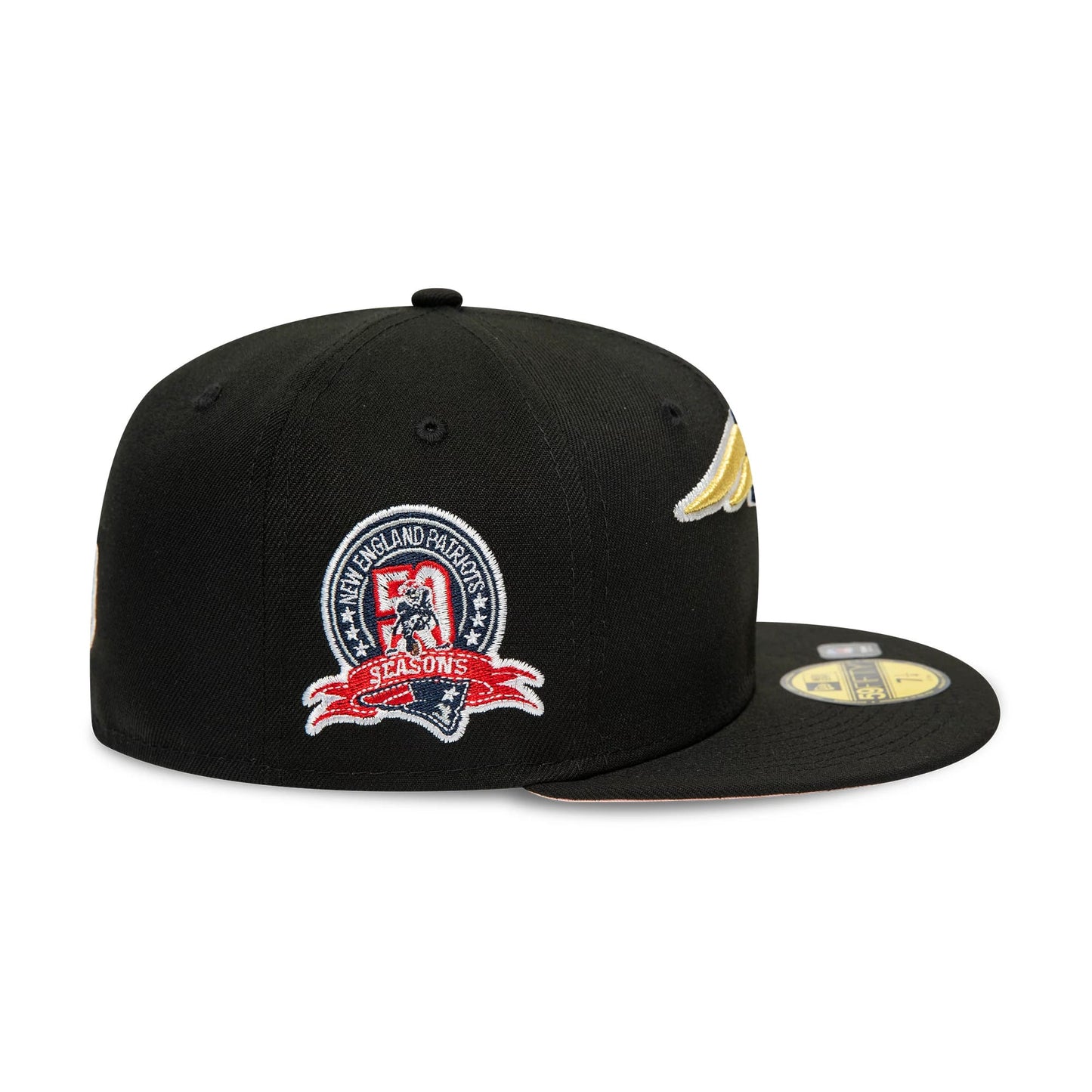 This is a New England Patriots NFL Rivals Black 59FIFTY Fitted Cap 6