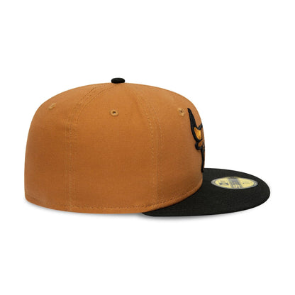This is a Chicago Bulls Bronze Beige 59FIFTY Fitted Cap 7