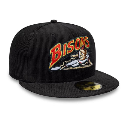 Pictured is this MiLB Hometown Buffalo Bisons 59FIFTY Fitted cap in black. 4