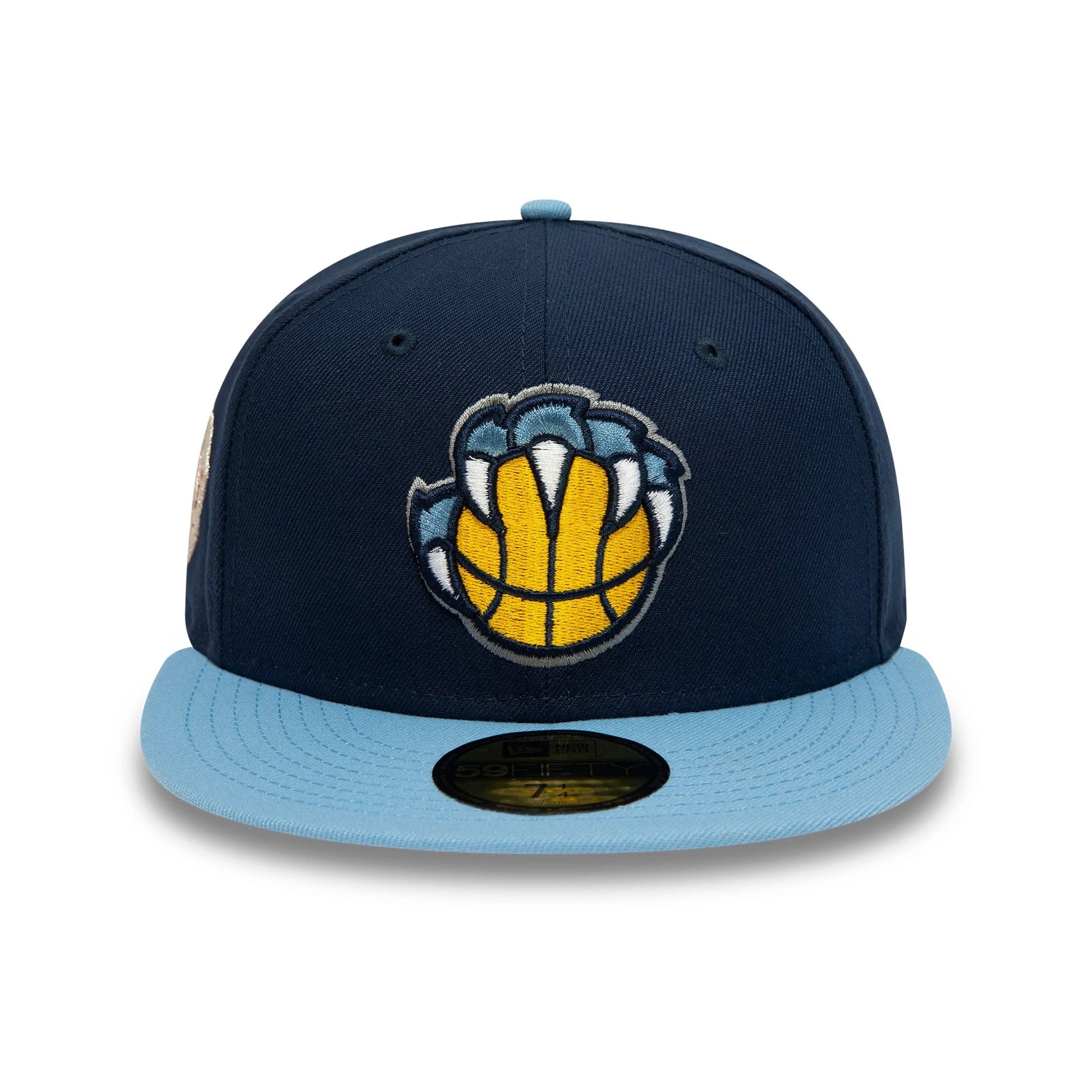 This is a Memphis Grizzlies NBA Side Patch Dark Blue 59FIFTY Fitted Cap 3