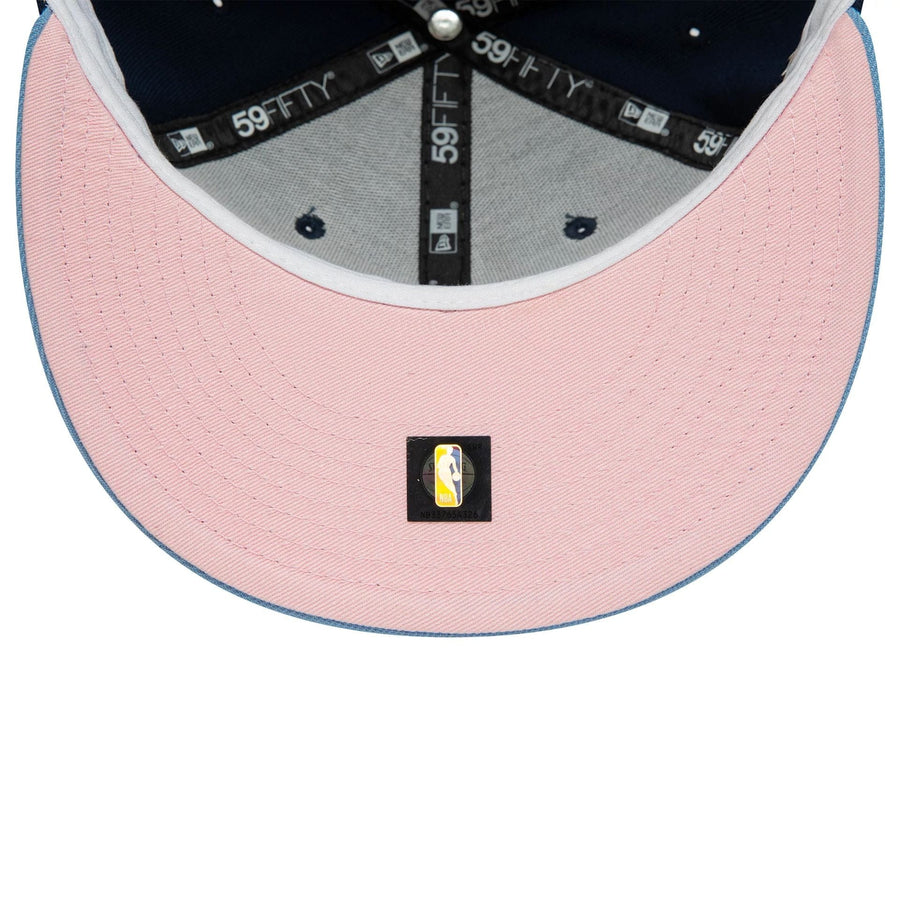 This is a Memphis Grizzlies NBA Side Patch Dark Blue 59FIFTY Fitted Cap 2