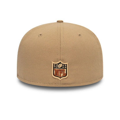 This is a Seattle Seahawks NFL Light Beige 59FIFTY Fitted Cap 5
