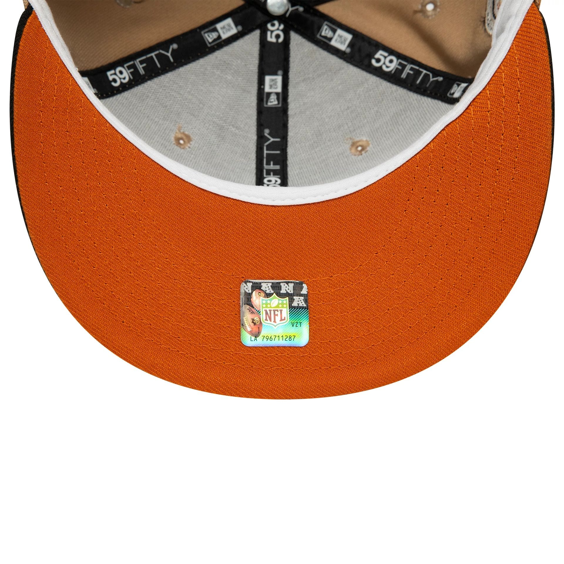 This is a Seattle Seahawks NFL Light Beige 59FIFTY Fitted Cap 2