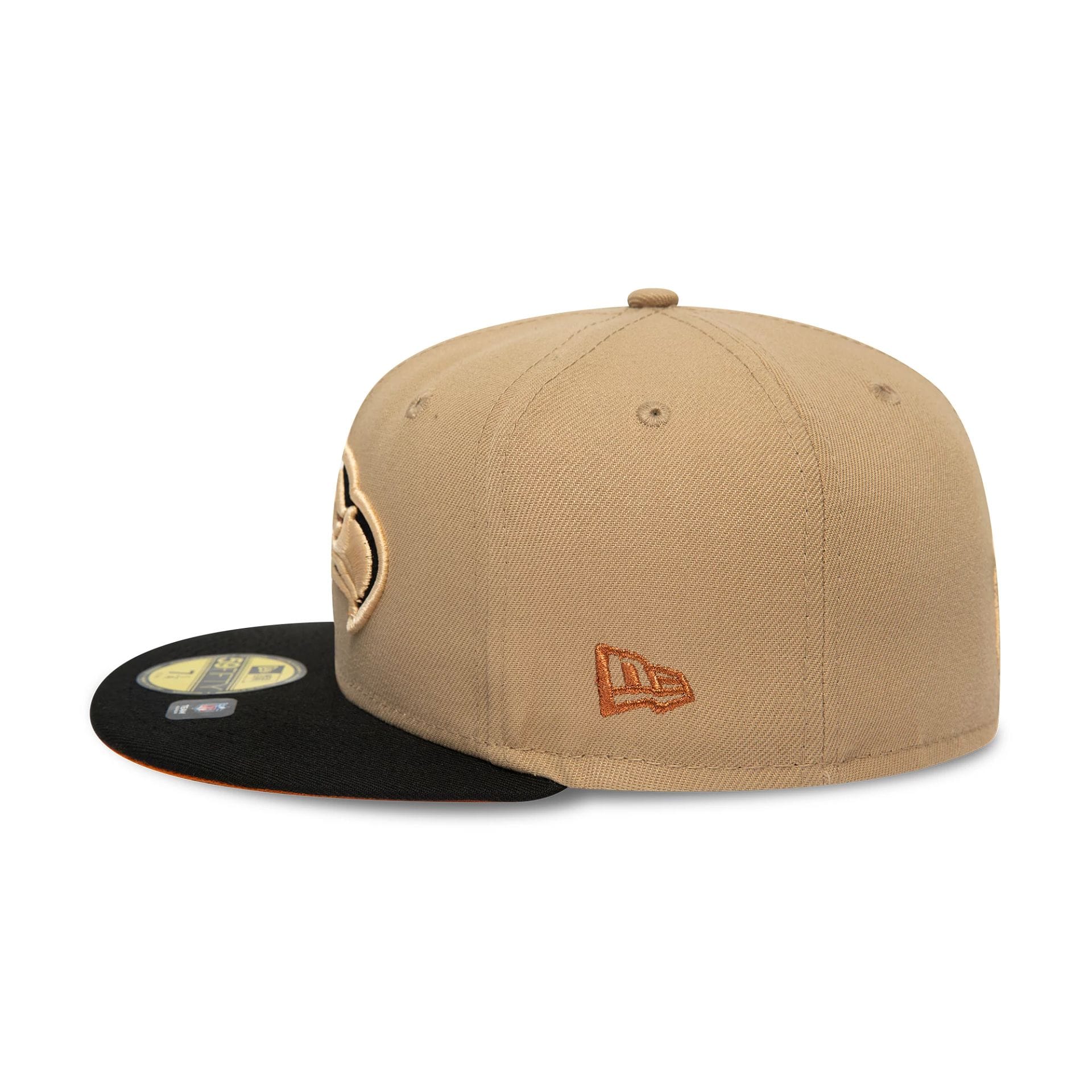 This is a Seattle Seahawks NFL Light Beige 59FIFTY Fitted Cap 6