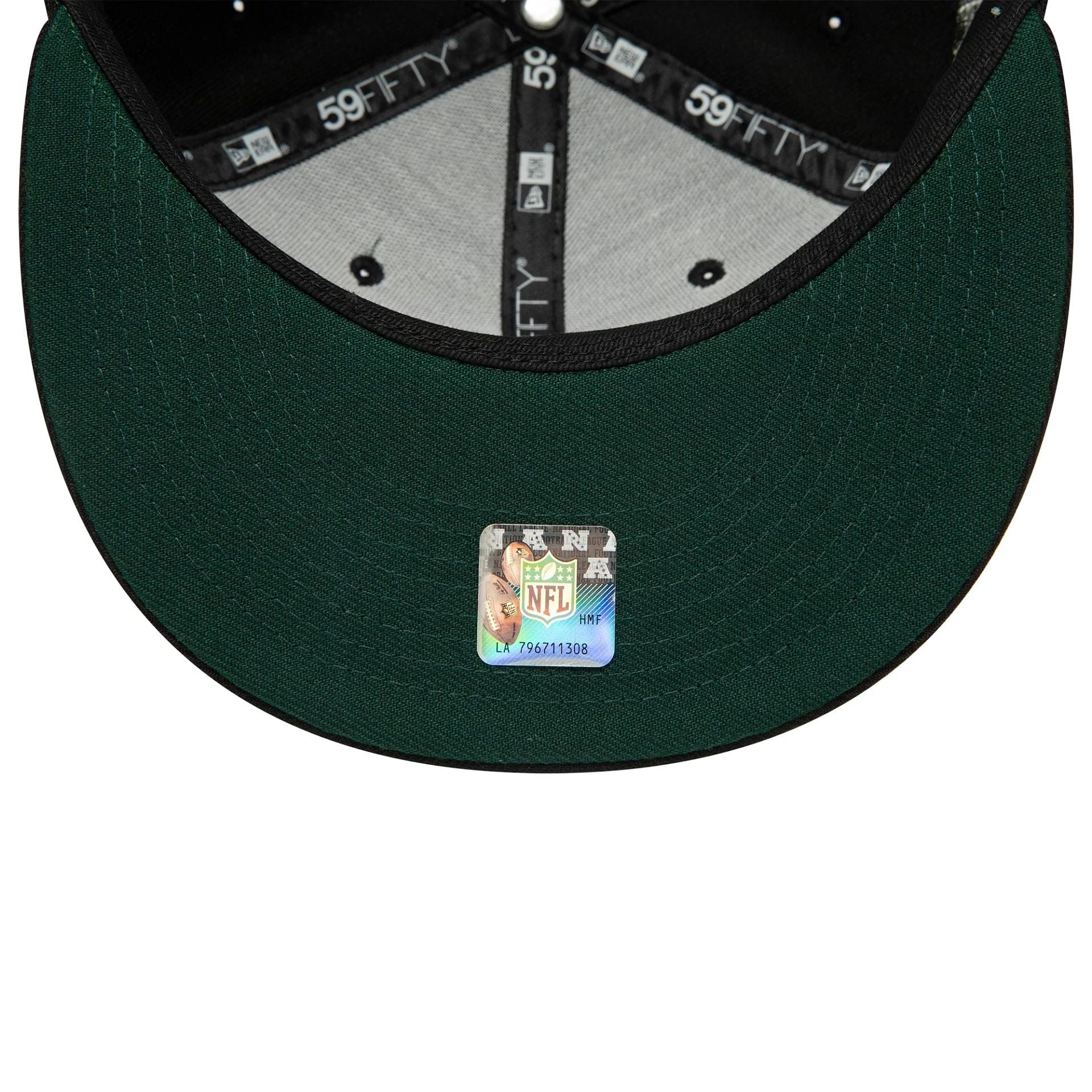 This is a Green Bay Packers NFL Rivals Black 59FIFTY Fitted Cap 2