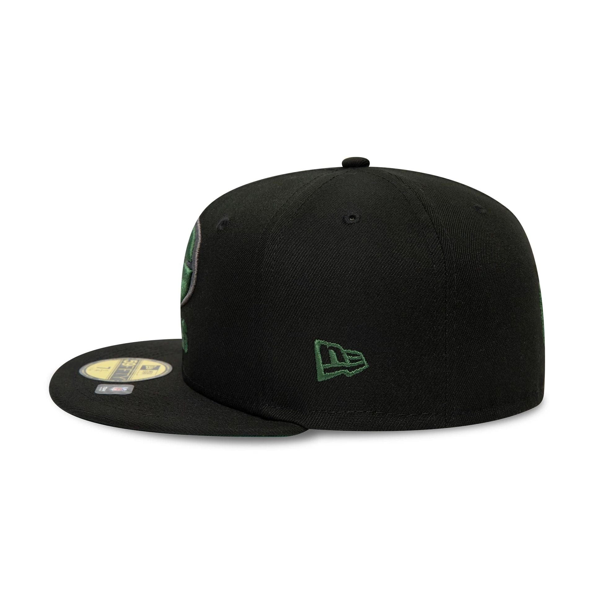 This is a Green Bay Packers NFL Rivals Black 59FIFTY Fitted Cap 7