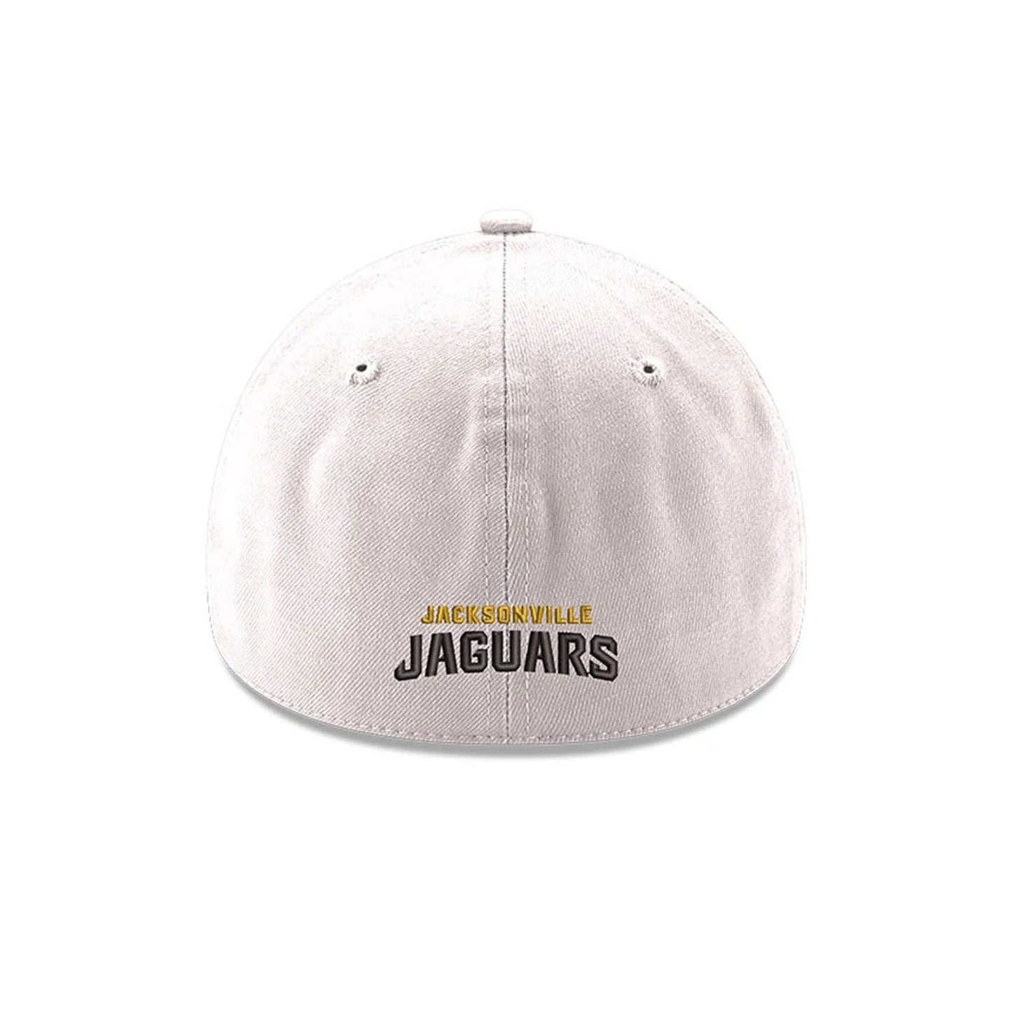 This is a Jacksonville Jaguars NFL White 39THIRTY Stretch Fit Cap 4