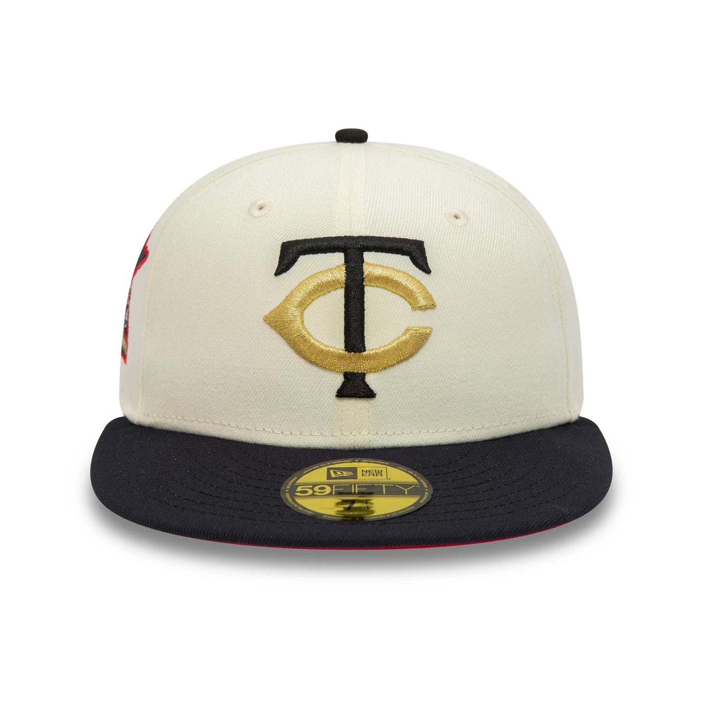 This is a Minnesota Twins MLB White 59FIFTY Fitted Cap 3