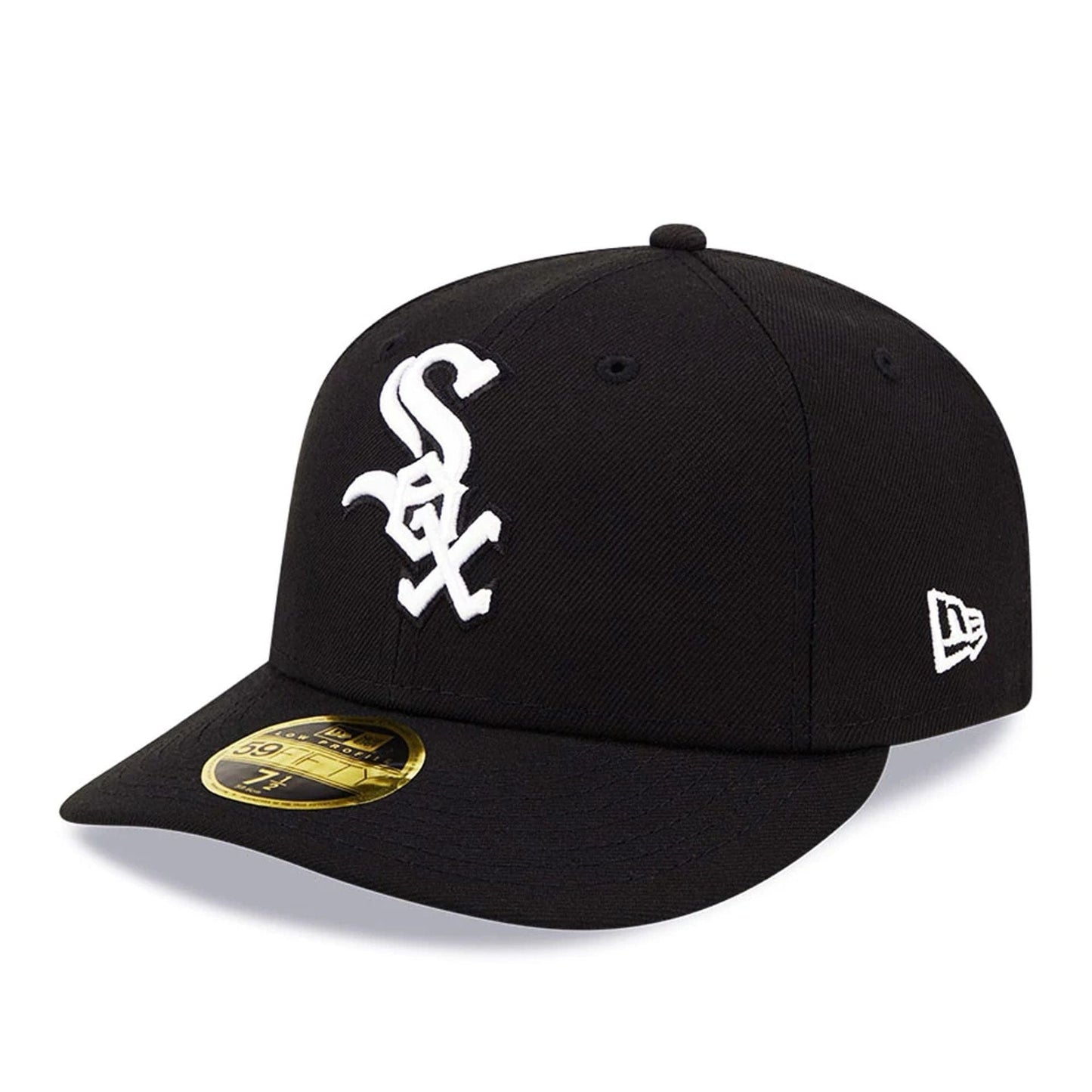Pictured is this Chicago White Sox Black Low Profile 59FIFTY Fitted Cap 1