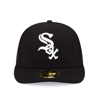 Pictured is this Chicago White Sox Black Low Profile 59FIFTY Fitted Cap 3