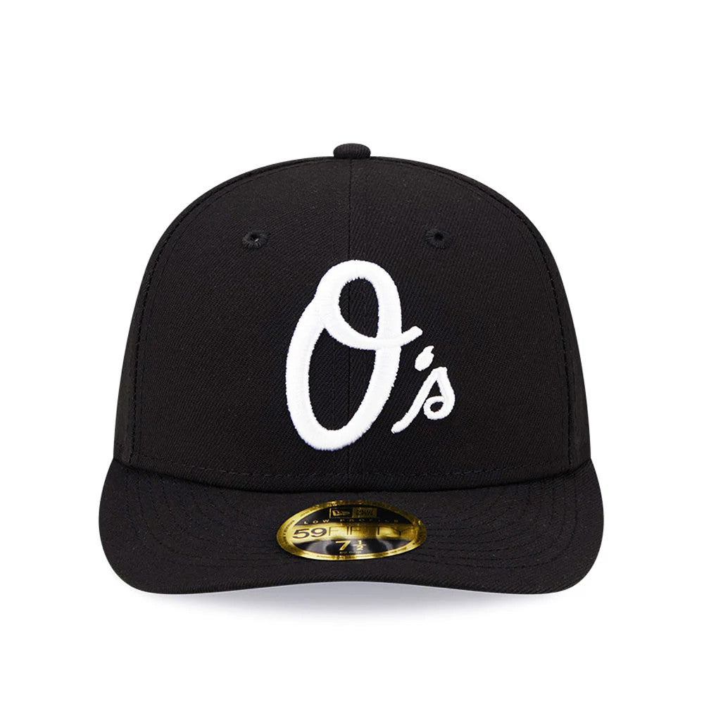 Pictured is this Baltimore Orioles Black Low Profile 59FIFTY Fitted Cap 3