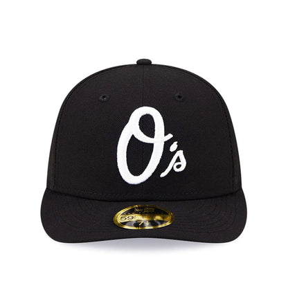 Pictured is this Baltimore Orioles Black Low Profile 59FIFTY Fitted Cap 3