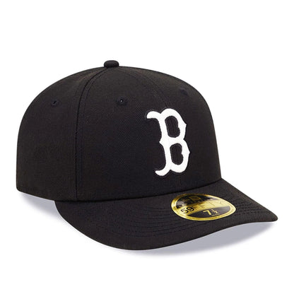 Pictured is this Boston Red Sox Black Low Profile 59FIFTY Fitted Cap 4