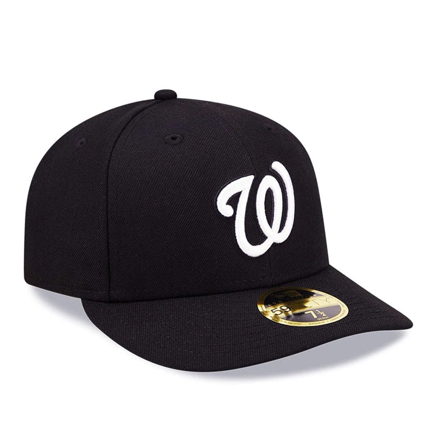 Pictured is this MLB Washington Nationals Black Low Profile 59FIFTY Fitted cap. 4