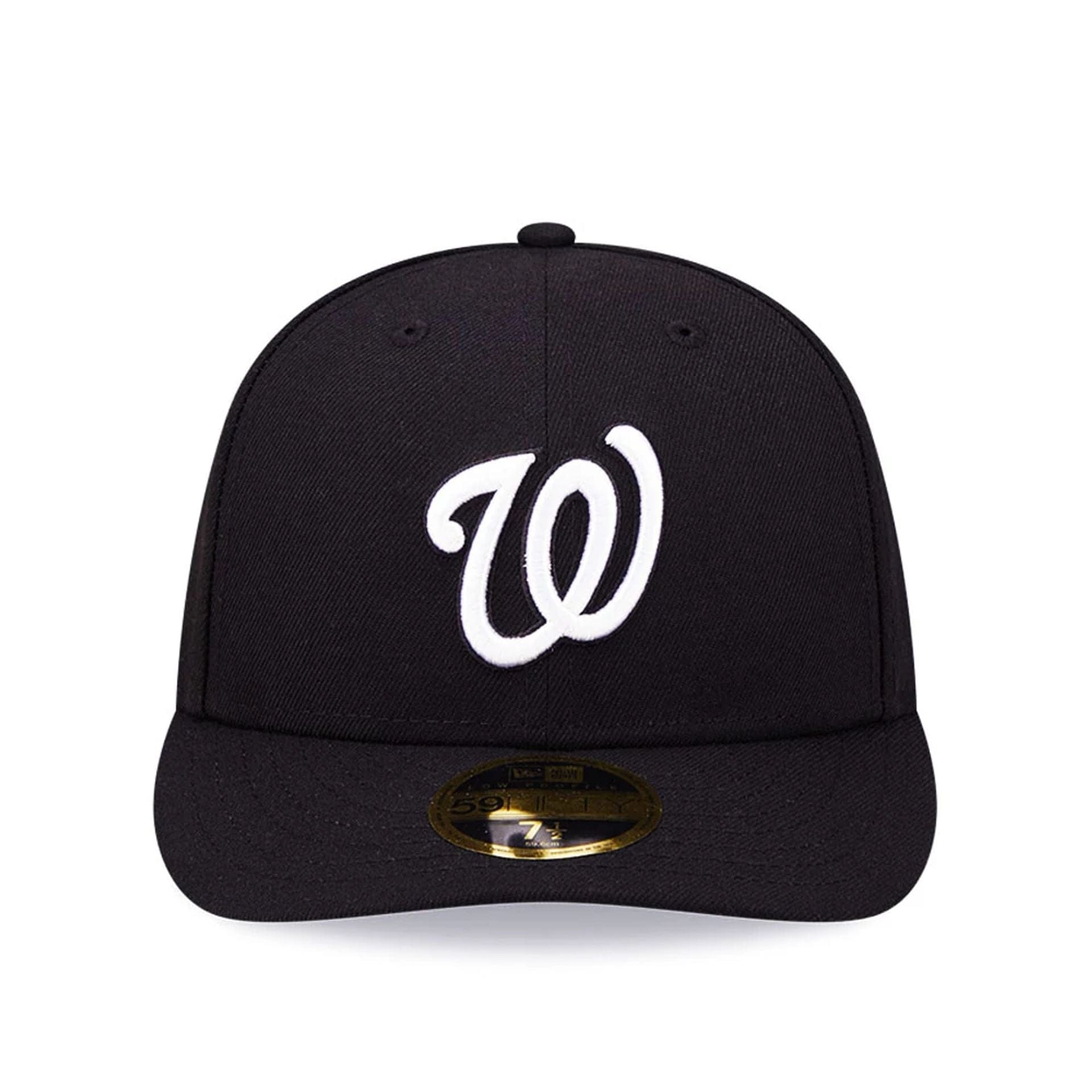 Pictured is this MLB Washington Nationals Black Low Profile 59FIFTY Fitted cap. 3