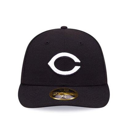 Pictured is this Cincinnati Reds Black Low Profile 59FIFTY Fitted Cap 3