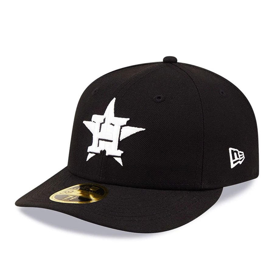 Pictured is this MLB Houston Astros Black Low Profile 59FIFTY Fitted cap. 1